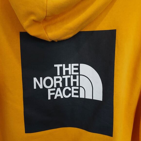 The North Face Yellow Pullover Hoodie Size Large - Picture 7 of 11